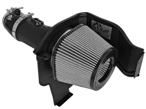 aFe Power - 51-12802 | AFE Power Magnum Force Stage-2 Cold Air Intake System w/ Pro DRY S Filter 2015-2016 Challenger, Charger SRT Hellcat V8-6.2L (sc) HEMI