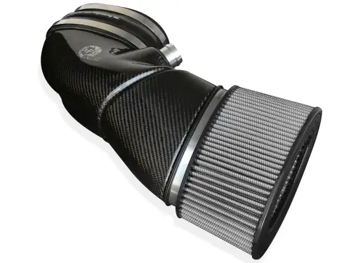 aFe Power - 51-31662-C | AFE Power Black Series Stage-2 Carbon Fiber Cold Air Intake System w/ Pro DRY S Filter 2008-2013 M3 (E90/92/93) V8-4.0L S65