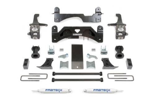 Fabtech Motorsports - FTSK7009 | Fabtech 6 Inch Basic System With Coilover Spacers and Performance Rear Shocks (2007-2015 Tundra 2WD/4WD)