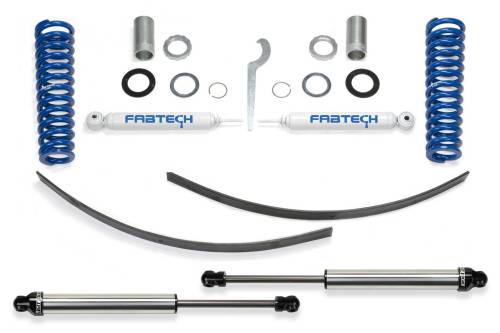 Fabtech Motorsports - FTSK7015DL | Fabtech 0-3.5 Inch Basic Adjustable Coilover System With Rear DLSS (1995.5-2004 Tacoma PreRunner 6 Lug)