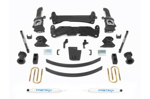 Fabtech Motorsports - FTSK7019 | Fabtech 6 Inch Basic System With Performance Shocks (2005-2014 Toyota Tacoma 2WD/4WD | 6 Lug)