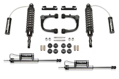 Fabtech Motorsports - FTSK7037DL | Fabtech 3 Inch UCA System With DLSS 2.5 Resi Coilovers and Rear DLSS Resi (2010-2013 FJ Cruiser 4WD)