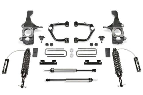 Fabtech Motorsports - FTSK7051DL | Fabtech 4 Inch UCA Kit With Ball Joints and DLSS 2.5 Resi Coilovers and Rear DLSS (2016-2021 Tundra 2WD/4WD)