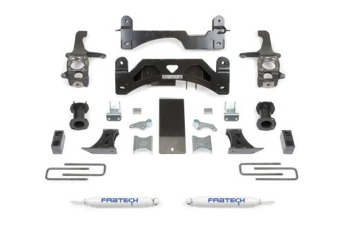 Fabtech Motorsports - FTSK7054 | Fabtech 6 Inch Basic System With Coilover Spacers and Performance Rear Shocks(2016-2021 Tundra 2WD/4WD)