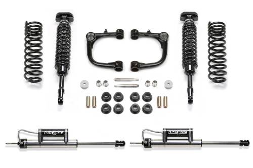 Fabtech Motorsports - FTSK7079DL | Fabtech 3 Inch UCA System With DL 2.5 Resi Coilovers and Rear DL Resi (2010-2024 4 Runner 4WD without KDSS)