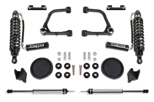 Fabtech Motorsports - FTSK7088DL | Fabtech 3 Inch UCA Kit With UniballS and DLSS 2.5 Resi Coilovers and Rear DLSS Shocks and Rear Coil Spacers (2022-2024 Tundra 4WD)