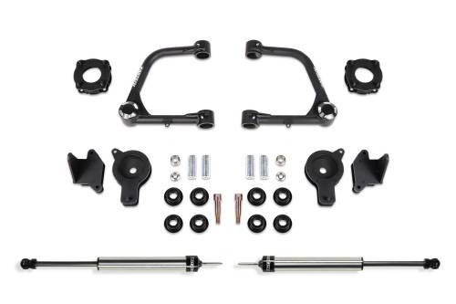 Fabtech Motorsports - FTSK7089DL | Fabtech 3 Inch UCA Kit With UniballS and Front Shock Spacers and Rear DLSS and Rear Air Bag Spacers (2022-2024 Tundra 4WD)