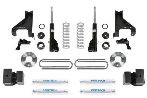 Fabtech Motorsports - FTSK9010 | Fabtech 1.5 Inch Coil Assist Kit With B4 Bilstein and Auxiliary Performance Shock Kit (2015-2021 Sprinter 3500 4WD)