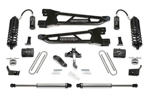 Fabtech Motorsports - K2430DL | Fabtech 6 Inch Radius Arm Kit with Dirt Logic Coilovers &Shocks (2023-2024 F450, F450 Super Duty 4WD Diesel)