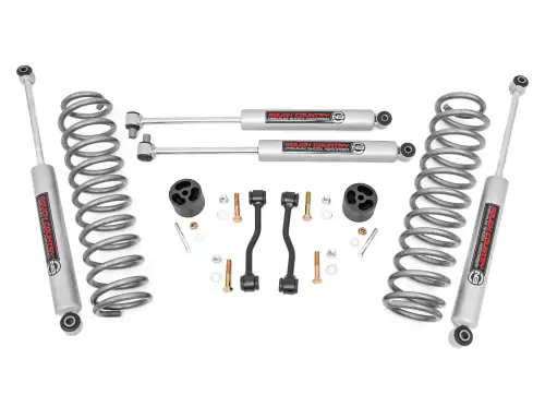 Rough Country - 78430 | Rough Country 2.5 Inch Leveling Kit With Coil Springs For Jeep Gladiator JT 4WD (2024-2024) | Premium N3 Shocks