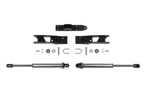 Fabtech Motorsports - FTS8065  | Fabtech Dual Dirt Logic Steering Stabilizer (2020-2024 Silverado, Sierra 2500 HD, 3500 HD 2WD/4WD)