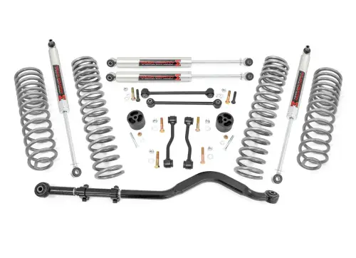 Rough Country - 78940 | Rough Country 3.5 Inch Lift Kit With Coil Springs For Jeep Wrangler JL 4WD (2024-2024) | Gas | M1 Monotube Shocks