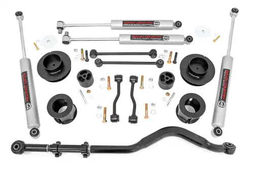 Rough Country - 78730 | Rough Country 3.5 Inch Lift Kit With Spacers For Jeep Wrangler JL 4WD (2024-2024) | Premium N3 Shocks