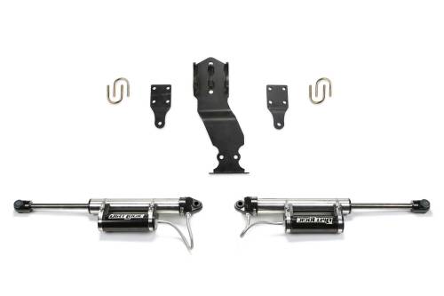 Fabtech Motorsports - FTS22314 | Fabtech Dual Dirt Logic Resi Steering Stabilizer (2019-2022 F450, F550 Super Duty 4WD)