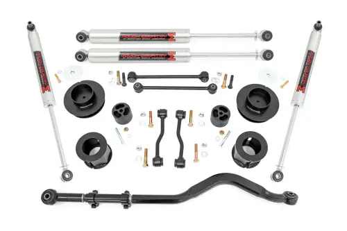 Rough Country - 78740 | Rough Country 3.5 Inch Lift Kit With Spacers For Jeep Wrangler JL 4WD (2024-2024) | M1 Monotube Shocks