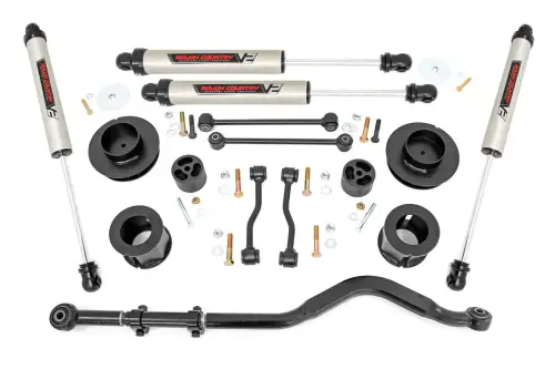 Rough Country - 78770 | Rough Country 3.5 Inch Lift Kit With Spacers For Jeep Wrangler JL 4WD (2024-2024) | V2 Monotube Shocks