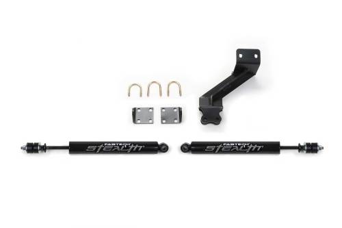 Fabtech Motorsports - FTS8047 | Fabtech Dual Stealth Steering Stabilizer (2014-2022 Ram 2500 4WD | 2013-2018 Ram 3500 4WD)