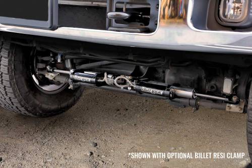 Fabtech Motorsports - FTS221162 | Fabtech Dual Dirt Logic Resi Steering Stabilizer (2005-2022 F250, F350 Super Duty 4WD | 2005-2018 F450, F550 Super Duty 4WD)