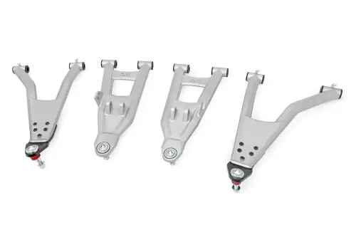 Rough Country - 93174 | Rough Country High Clearance With 2 Inch Forward Offset Forged Aluminum Control Arms For Polaris Ranger XP 1000 (2021-2024)