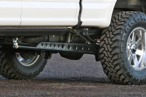 Fabtech Motorsports - FTS62008 | Fabtech Floating Rear Traction Bar System (2017-2022 F250, F350 Super Duty 4WD - Short Bed)