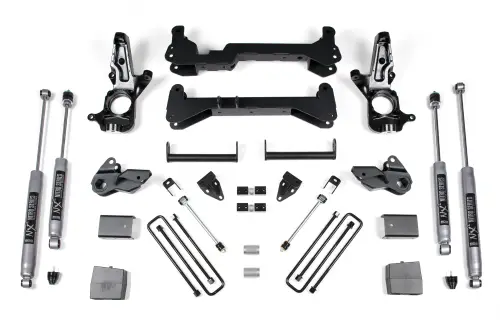 BDS Suspension - BDS149H | BDS Suspension 7 Inch Lift Kit For Chevrolet Silverado / GMC Sierra 2500HD 2WD (2001-2010) | Carrier Above Crossmember, NX2 Nitro Series Socks