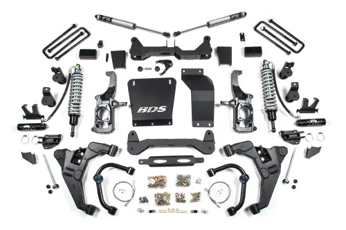 BDS Suspension - BDS730FDSC | BDS Suspension 6.5 Inch Lift Kit & Fox 2.5 Coil Over Conversion For Chevrolet Silverado / GMC Sierra 2500 HD / 3500 HD Diesel (2011-2019) | Rear 3 Inch Block Kit Lift With Overload