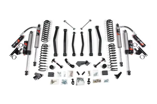 BDS Suspension - BDS1413FPE | BDS Suspension 4.5 Inch Lift Kit For Jeep Wrangler JK 4 Door (2007-2011) | Sway Bar Link Disconnects, Fox 2.5 Performance Elite Shocks