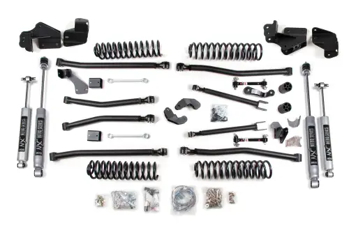 BDS Suspension - BDS1419H | BDS Suspension 4 Inch Long Arm Lift Kit For Jeep Wrangler JK 2 Door (2007-2018) | Sway Bar Link Disconnects, NX2 Nitro Series Shocks