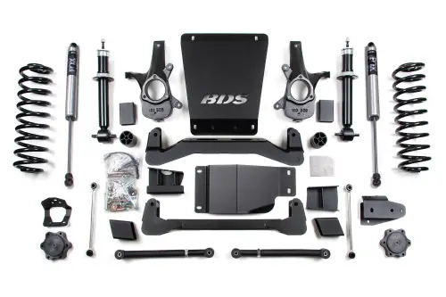 BDS Suspension - BDS178FS | BDS Suspension 6 Inch Lift Kit For Chevrolet Avalanche/Suburban 1500, Tahoe / GMC Yukon, Yukon XL 1500 4WD (2007-2014) | Fox 2.0 Performance Series Shocks