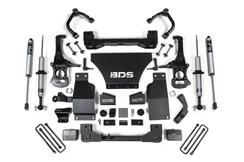 BDS Suspension - BDS1800FSR | BDS Suspension 4 Inch Lift Kit For Chevrolet Silverado / GMC Sierra 1500 4WD Gas (2019-2024) | Front And Rear Fox 2.0 Performance Series Shock