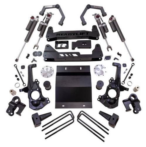 ReadyLIFT Suspensions - 42-30840 | ReadyLift 8 Inch MAX2.1 Suspension Lift Kit with Falcon 3.3 Shocks (2020-2024 Silverado, Sierra 2500 HD, 3500 HD 2WD/4WD)