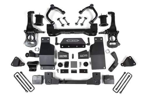 BDS Suspension - BDS1811H | BDS Suspension 6 Inch Lift Kit For Adaptive Ride Control Only Chevrolet Silverado / GMC Sierra Denali 1500 4WD Diesel (2019-2024)