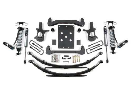 BDS Suspension - BDS187FDSC | BDS Suspension 4 Inch Lift Kit With Fox 2.5 Coil Over For Chevrolet Silverado / GMC Sierra 1500 (2007-2013) | Rear Lift Leaf Springs, Fox 2.5 Coil Over Shocks With DSC Adjuster