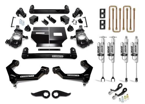 Cognito Motorsports - 110-P1270 | Cognito 5 Inch Performance Leveling Kit With PSRR 2.0 Shocks 2020-2024 Silverado, Sierra 2500, 3500 2WD/4WD)