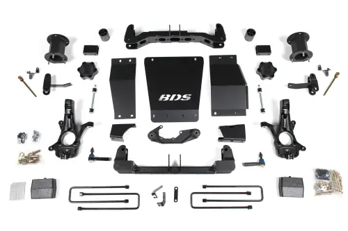 BDS Suspension - BDS725H | BDS Suspension 6 Inch Lift Kit For GMC Sierra 1500 HD 4WD (2014-2018) | Magneride Equipped | Factory Control Arm Cast Steel