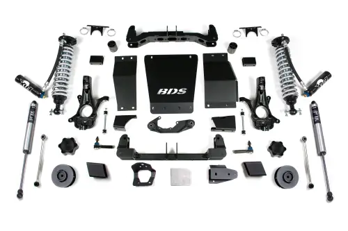 BDS Suspension - BDS733FDSC | BDS Suspension 4 Inch Lift Kit With Fox 2.5 Coil Over For Chevrolet Suburban/Tahoe / GMC Yukon/Yukon XL 1500 4WD (2015-2019) | Factory Control Arm Cast Steel, Rear Fox 2.5 Coil Overs With DSC Adjuster