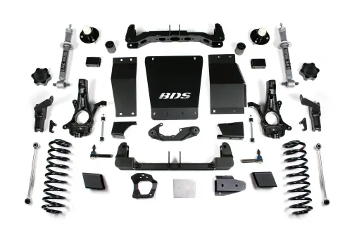 BDS Suspension - BDS736H | BDS Suspension 6 Inch Lift Kit For Chevrolet Suburban/Tahoe / GMC Yukon/Yukon XL 1500 4WD Autoride Equipped (2015-2019) | Factory Control Arm Aluminum / Stamped Steel