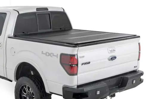 Rough Country - 47214550B | Rough Country Hard Low Profile Bed Cover For Ford F-150 (2004-2014) / F-150 SVT Raptor (2010-2014)