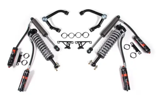 BDS Suspension - BDS757FDSC | BDS Suspension 2 Inch Lift Kit With Fox 2.5 Coil Over For Chevrolet Silverado / GMC Sierra 1500 (2007-2018) | Factory Control Arm Cast Steel, Rear Fox 2.5 Piggyback DSC Shocks