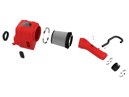 aFe Power - 51-76003-R | AFE Power Momentum GT Cold Air Intake System Red w/ Pro DRY S Filter 2007-2021 Tundra V8-5.7L