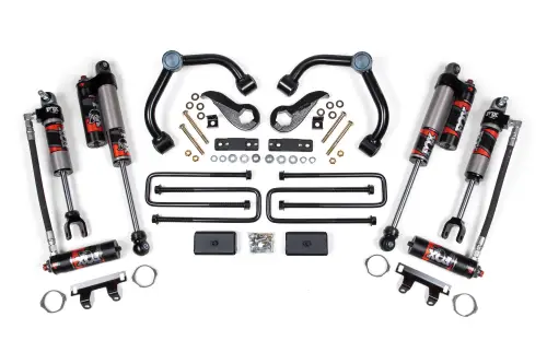 BDS Suspension - BDS760FPE | BDS Suspension 3 Inch Lift Kit With Fox Performance Elite For Chevrolet Silverado/GMC Sierra 2500 HD / 3500 HD (2020-2024) | Rear Lift 3 Inch Block Kit Without Overload