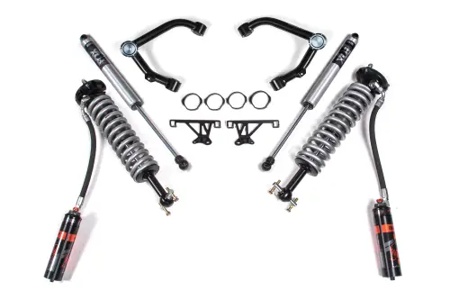 BDS Suspension - BDS768FDSC | BDS Suspension 2 Inch Lift Kit With Fox 2.5 Coil-Over For Chevrolet Silverado / GMC Sierra 1500 4WD (2007-2018) | Factory Control Arm Cast Steel, Rear Fox 2.0 Performance Series Shocks