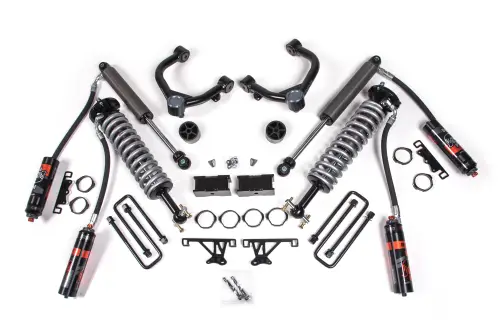 BDS Suspension - BDS774FDSC | BDS Suspension 1.5 Inch Lift Kit With Fox 2.5 Performance Elite Coil Over For Chevrolet Silverado Trail Boss / GMC Sierra 1500 AT4 4WD (2019-2024) | Rear Fox 2.5 Performance Elite Shocks