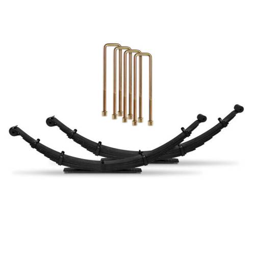 Cognito Motorsports - 210-91251 | Cognito Deaver 4 Inch Leaf Spring Pack And U-Bolt Kit For Chevrolet Silverado / GMC Sierra 1500 2/4WD (1999-2018)