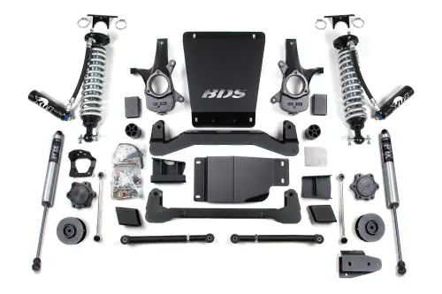 BDS Suspension - BDS900FDSC | BDS Suspension 4 Inch Lift Kit For Chevrolet Avalanche/Suburban 1500, Tahoe / GMC Yukon, Yukon XL 1500 4WD (2007-2014) | Coil Over Fox 2.5 With DSC Adjuster, Rear Lift 3 Inch Coil Spacer