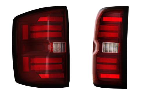 Morimoto - LF728 | Morimoto XB LED Tail Lights Gen II For Chevrolet Silverado 2500 HD / 3500 HD (2015-2019) / 1500 (2014-2018) | Red