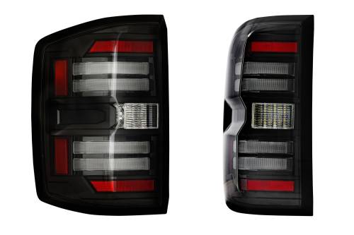 Morimoto - LF729 | Morimoto XB LED Tail Lights Gen II For Chevrolet Silverado 2500 HD / 3500 HD (2015-2019) / 1500 (2014-2018) | Smoked