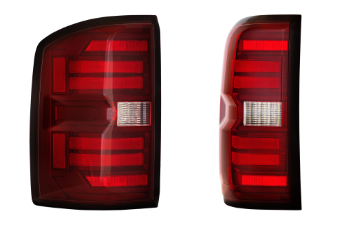 Morimoto - LF730 | Morimoto XB LED Tail Lights For GMC Sierra 2500 HD / 3500 HD (2015-2019) / 1500 (2014-2018) | Red