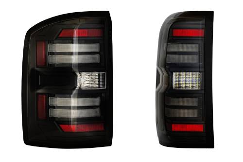 Morimoto - LF731 | Morimoto XB LED Tail Lights For GMC Sierra 2500 HD / 3500 HD (2015-2019) / 1500 (2014-2018) | Smoked