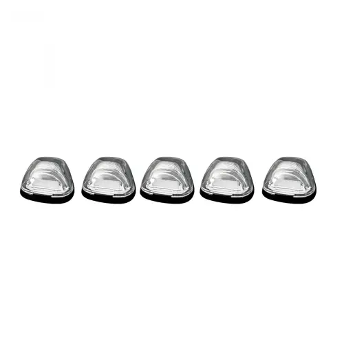 Recon Truck Accessories - 264143CLHP | Recon 5 Piece Cab Light Set OLED Bar-Style with Clear Lens in Amber OLED (1999-2016 F250, F350 Super Duty | DID NOT come with factory installed cab roof lights)